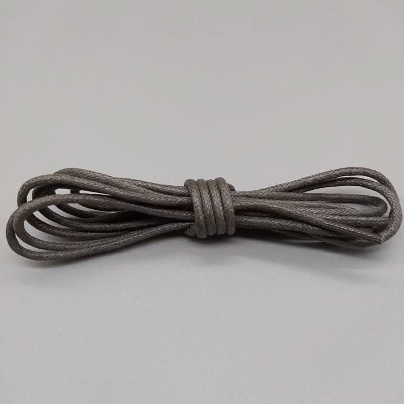 Waxed Leather Shoelaces – Unisex Round Thin Laces