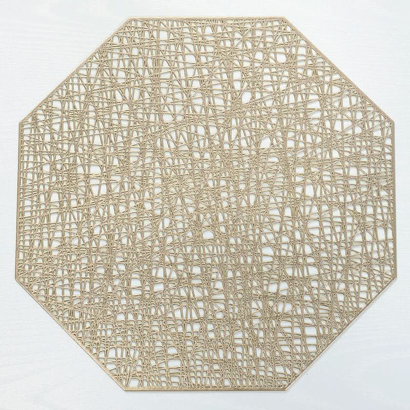 PVC Heat-Resistant Hollow Placemats for Dining