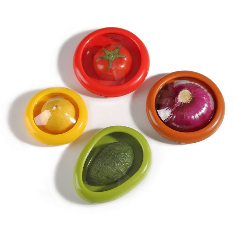 Transparent Fresh-Keeping Box - Refrigerated Fruit & Vegetable Storage with Divider
