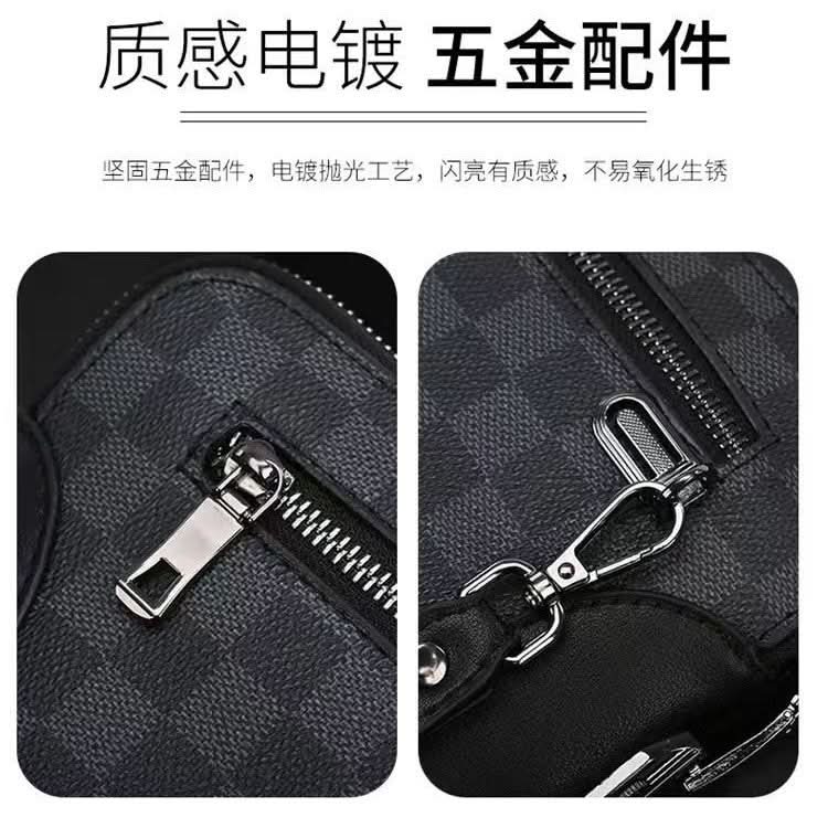 Men’s Retro Plaid PU Leather Clutch Bag – Large-Capacity Business Handbag