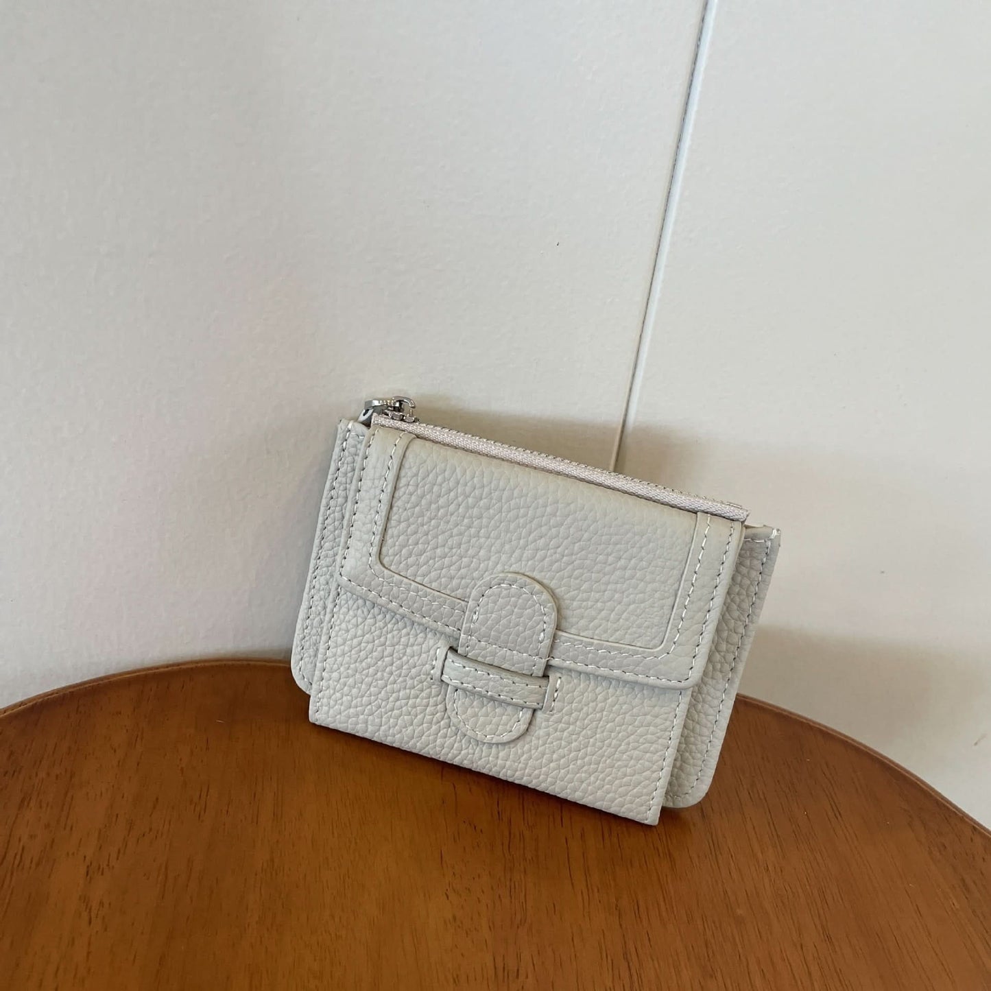 Slim Leather Card Holder & Coin Purse – Minimalist Multi-Card Wallet