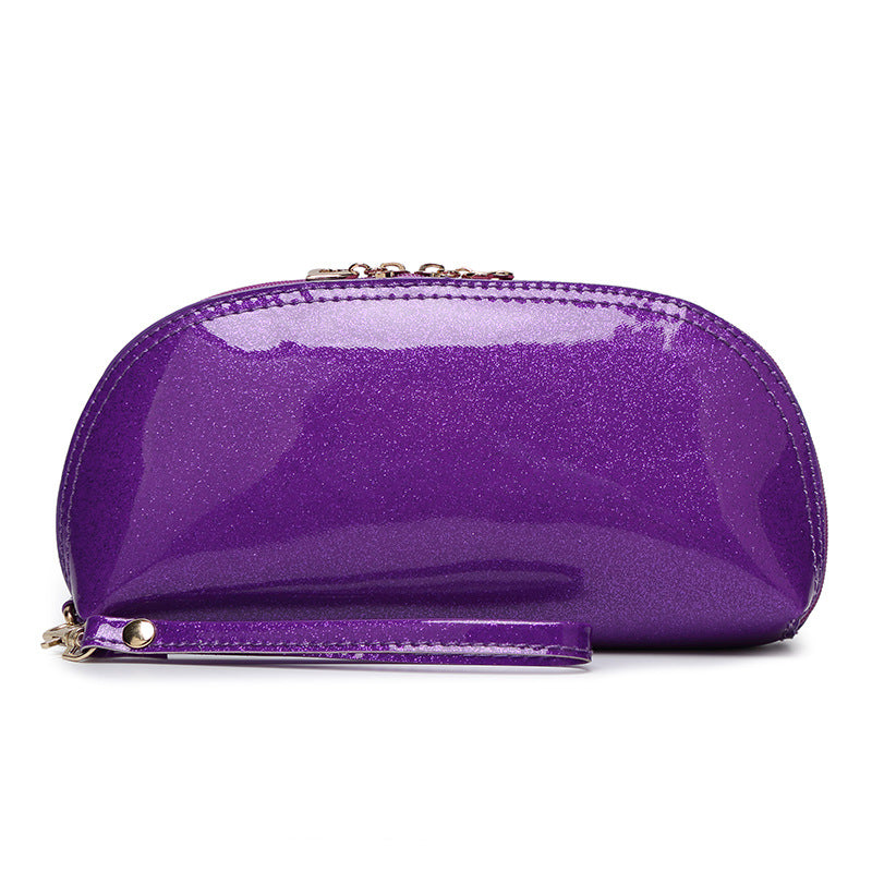 Mini Patent Leather Clutch Bag – Stylish Zipper Purse for Women, Compact Evening & Cosmetic Clutch