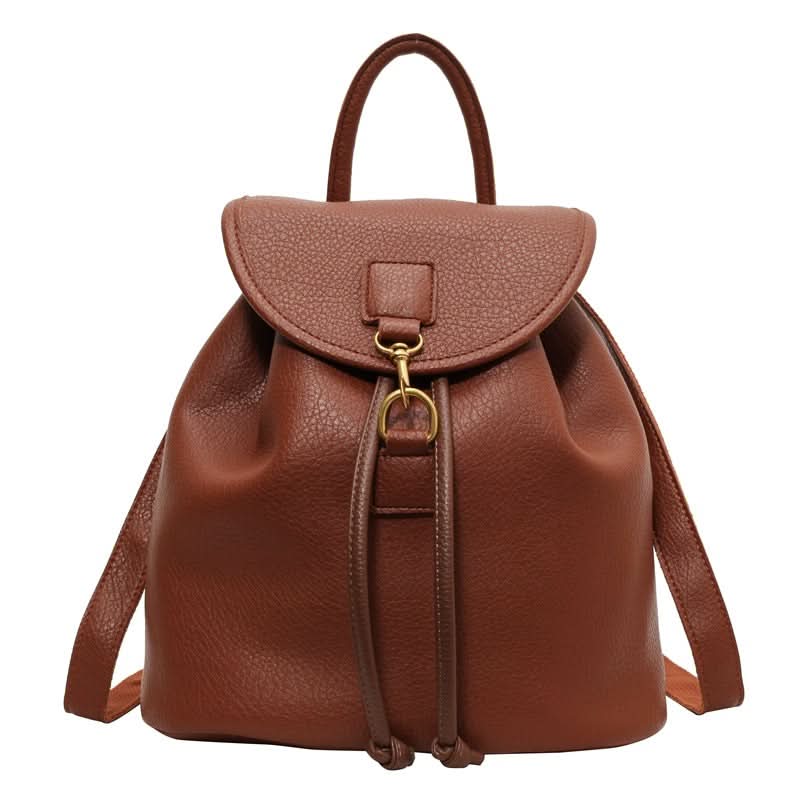 Women's Stylish PU Leather Backpack – Travel & School Bag
