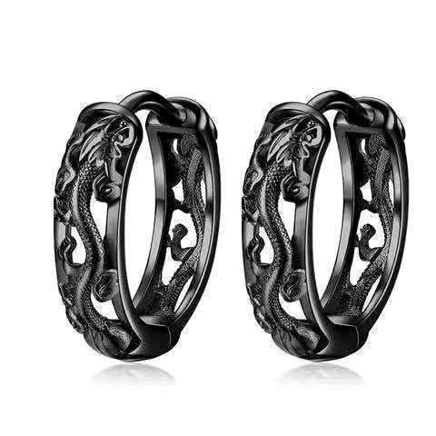 Dragon Hoop Earrings – Fortune-Attracting Earrings for Women