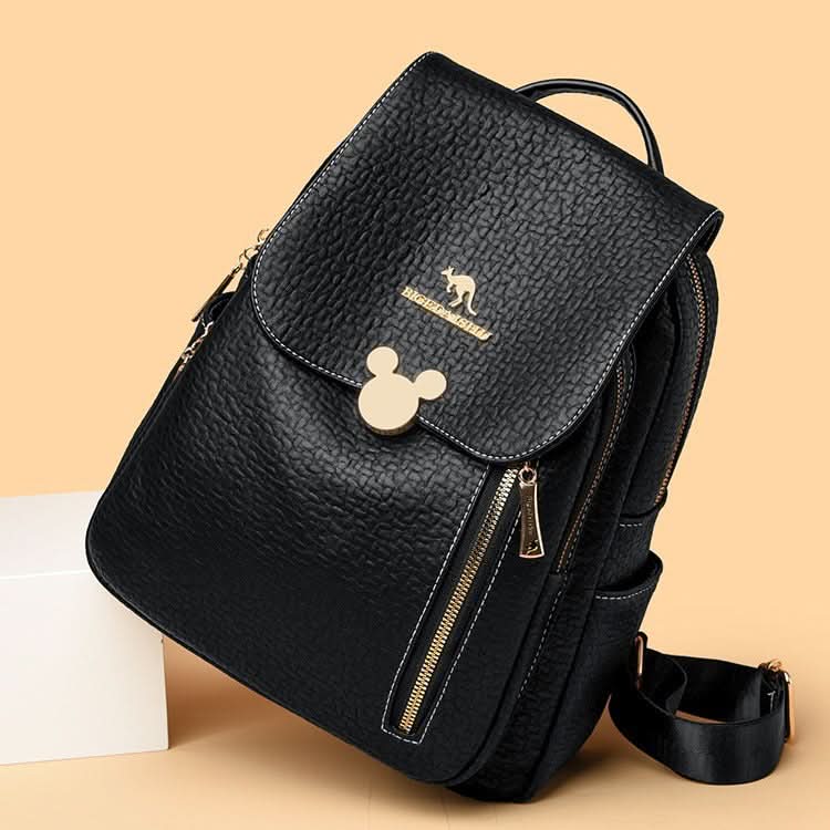 Women's Anti-Theft PU Leather Backpack –Travel & Casual Shoulder Bag