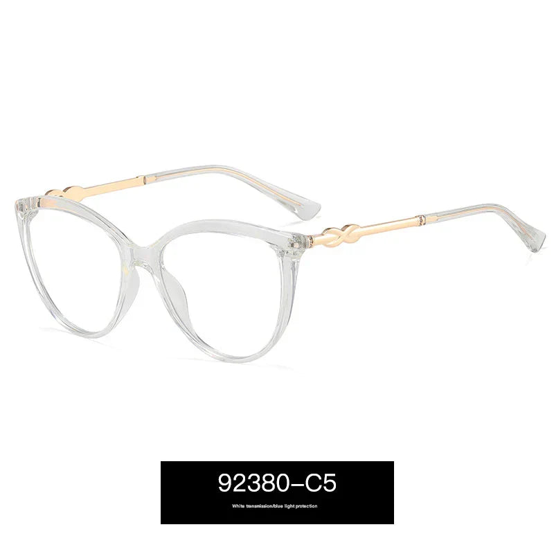 Retro Round Anti-Blue Light Glasses – TR90 Frame with Spring Metal Legs