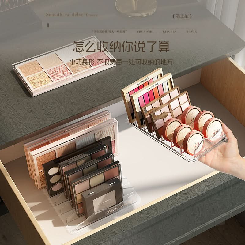 Clear Acrylic Eyeshadow & Makeup Organizer (Set of 2)
