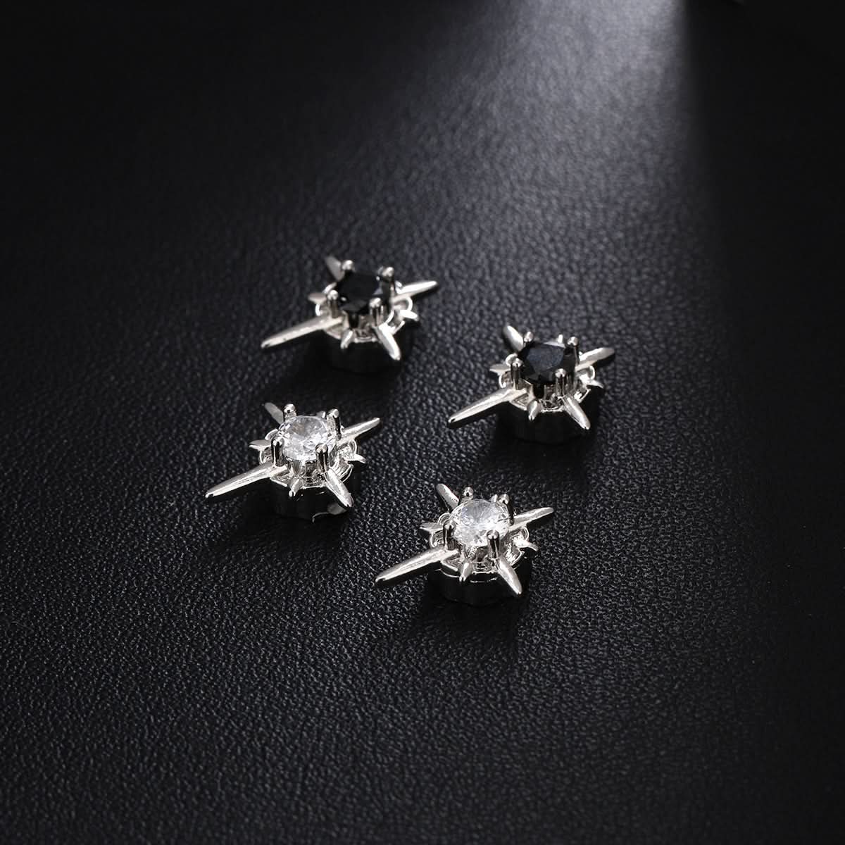 Magnetic Polaris Ear Clips for Men - No-Piercing Star Earrings