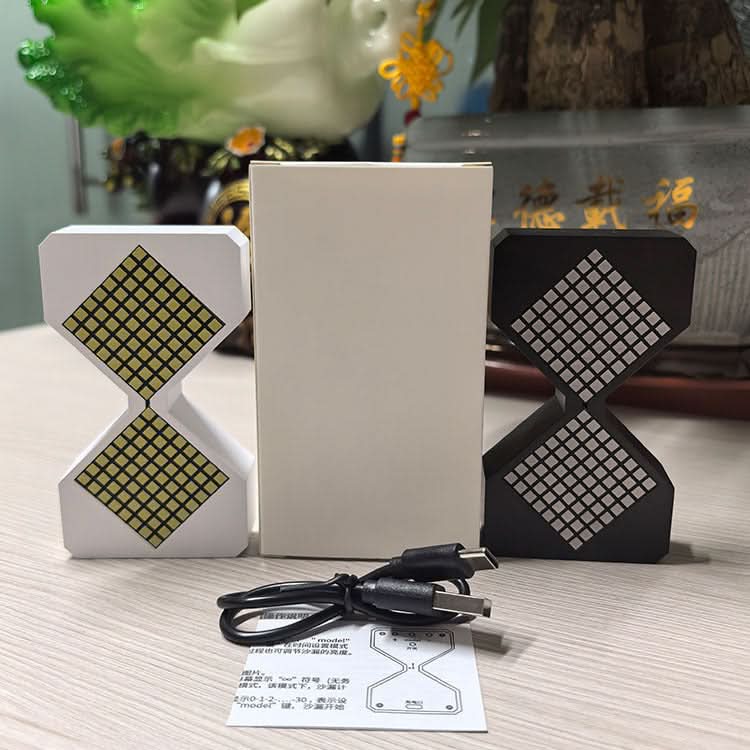 Luminous Electronic Hourglass Timer – Gravity Sensor Desk Timer for Kids & Students