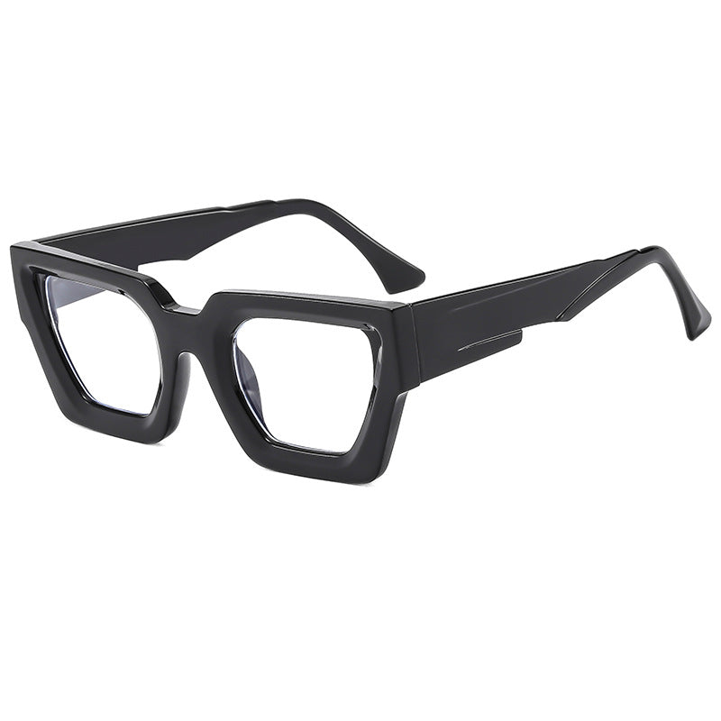 Y2K Square Frame Sunglasses with Thick Rim & Blue Light Protection | Trendy Fashion Glasses