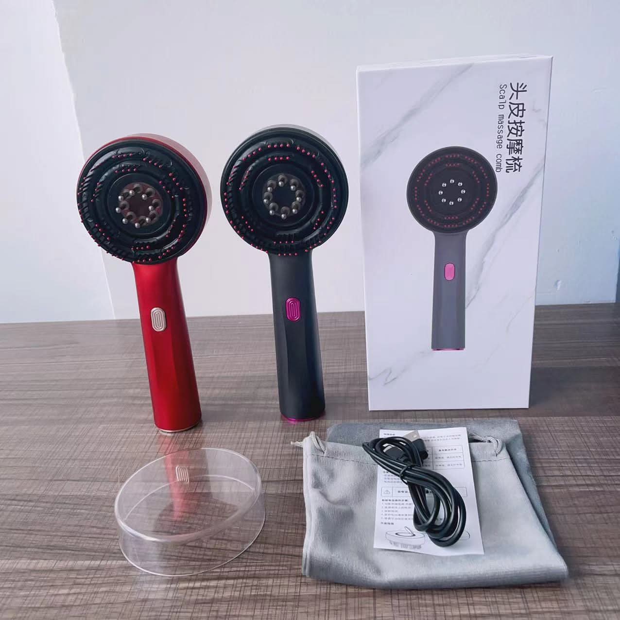 Electric Scalp Massage Comb with Red Light Therapy