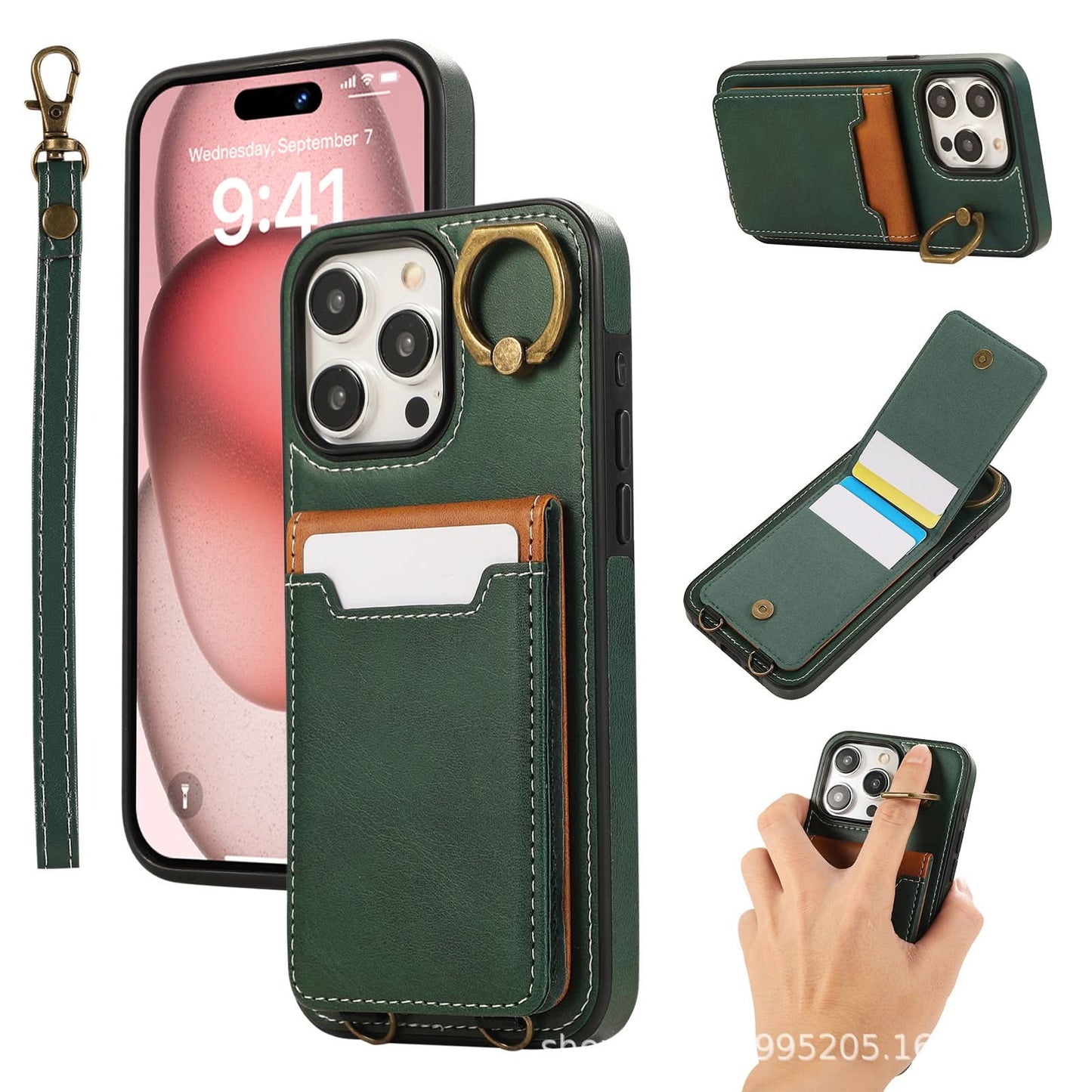 Multi-Function Leather Wallet Case for iPhone