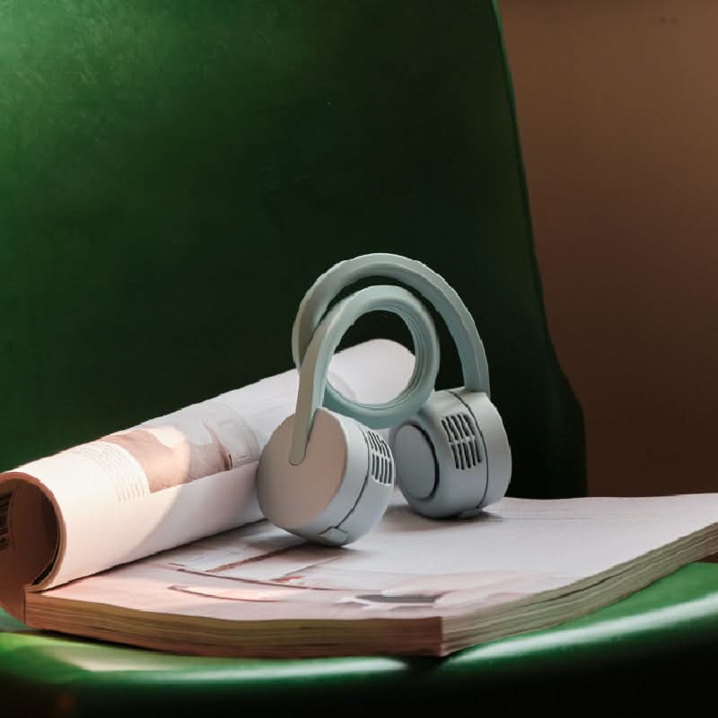 Portable Leafless Neck Fan – USB Rechargeable