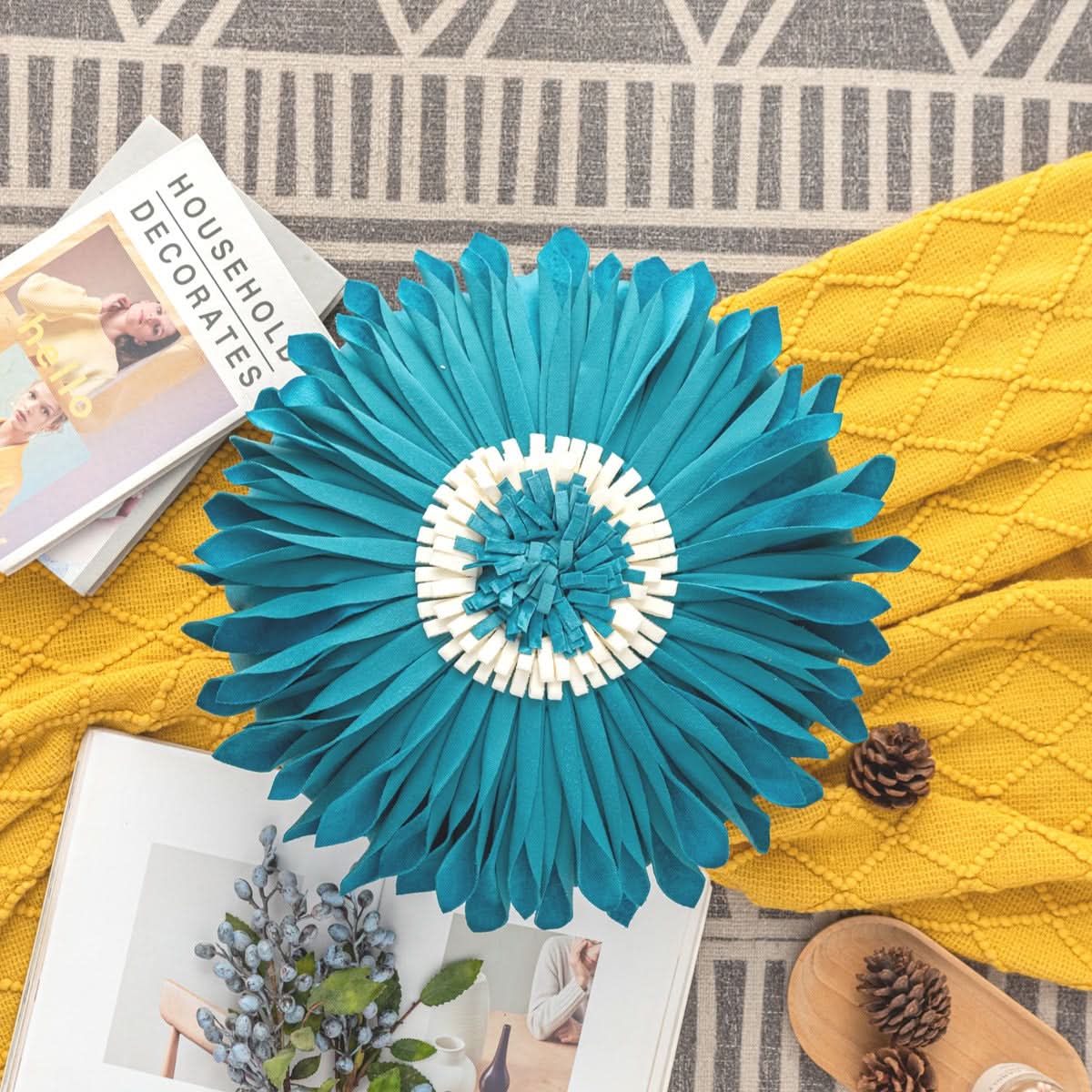 Sunflower Pillowcase - Small Daisy & Sunflower Design
