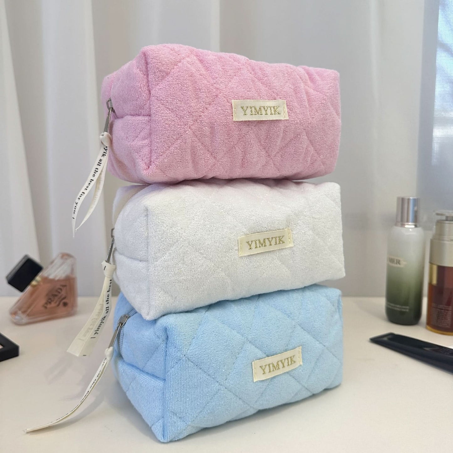 High-Value Plush Cosmetic Bag - Cute Travel Storage for Girls