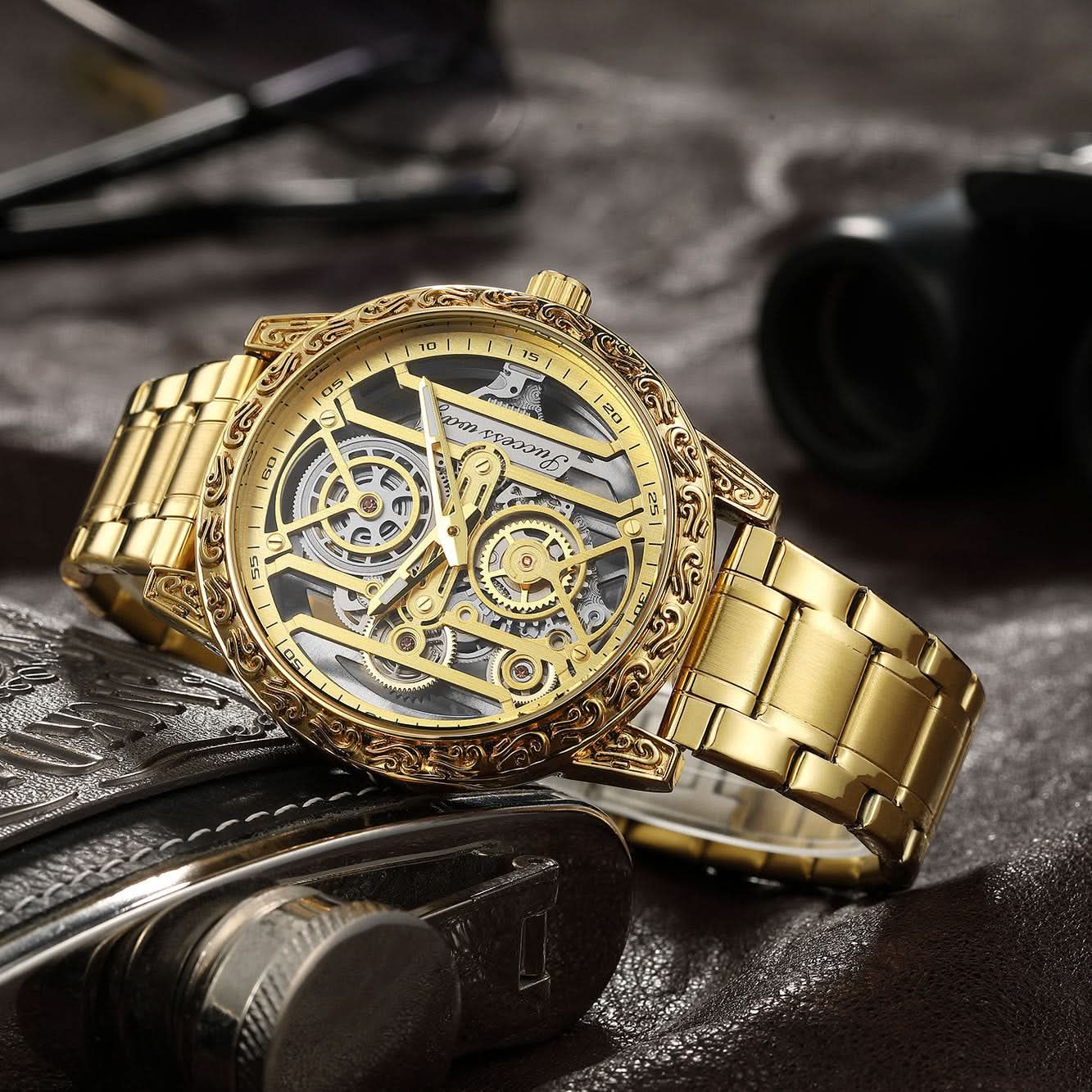 Men’s Stylish Quartz Casual Watch – Alloy Strap, Pointer Display