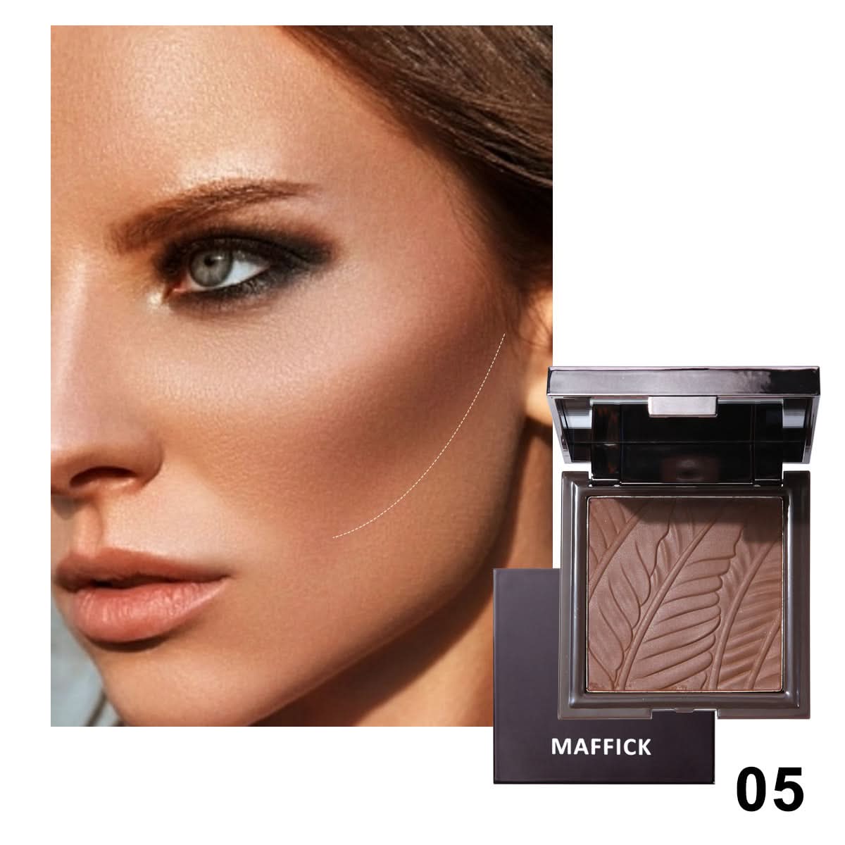 Earth Tone Eyeshadow – Long-Lasting Matte & Pearlescent Silver Powder