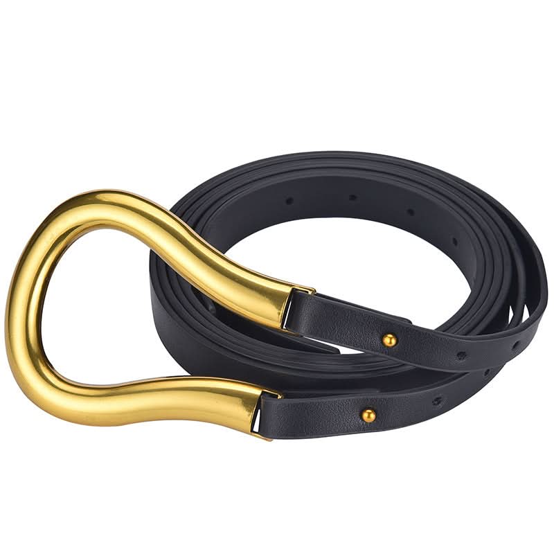 Women's Wide Waist Belt – Stylish Horseshoe Buckle Belt