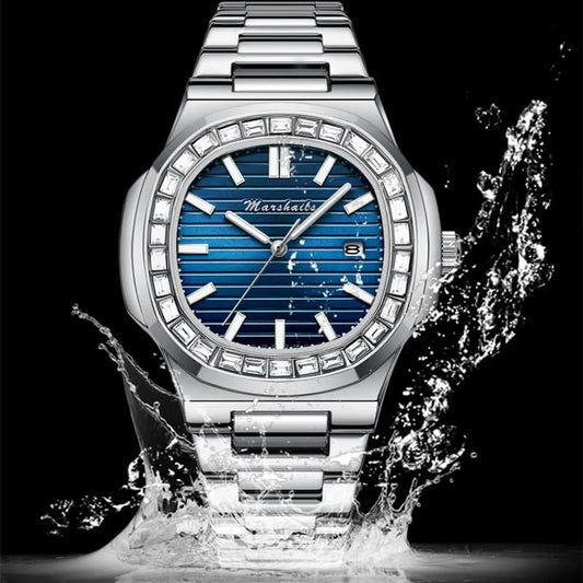 Nautilus Square Men's Watch – Waterproof, Luminous, Quartz