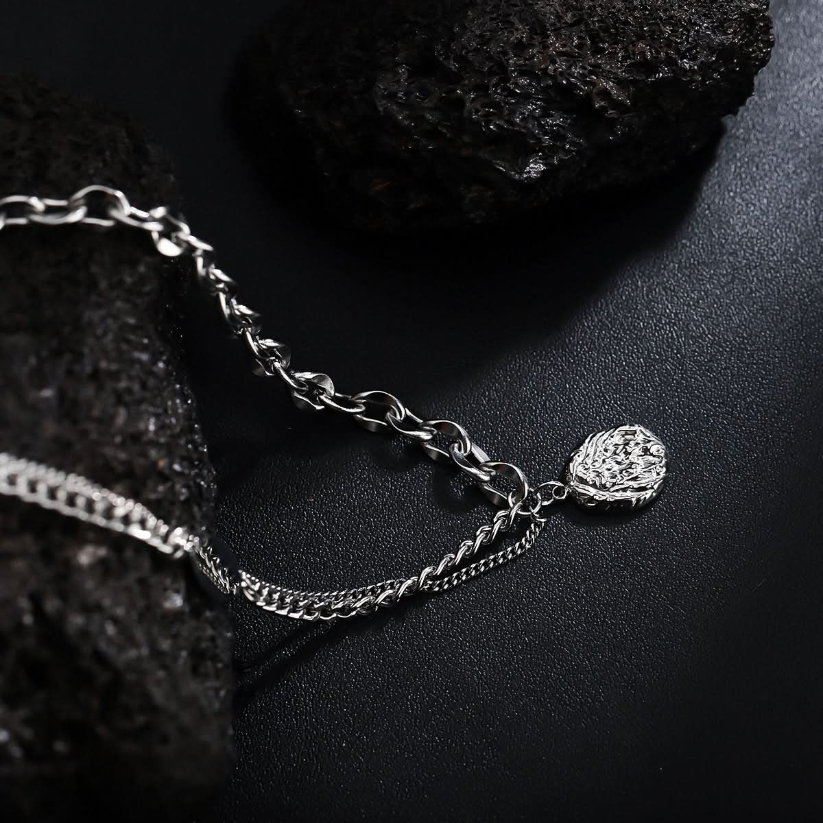 Men’s Minimalist Irregular Pendant Necklace – Chain Jewelry