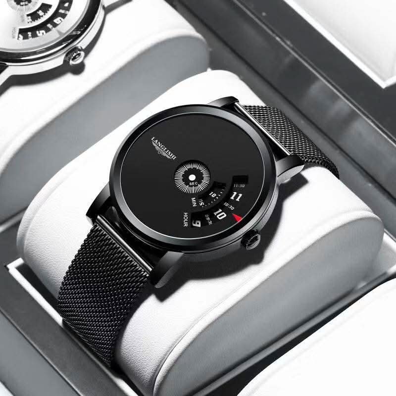 Ultra-Thin Men’s Quartz Watch, Large Dial