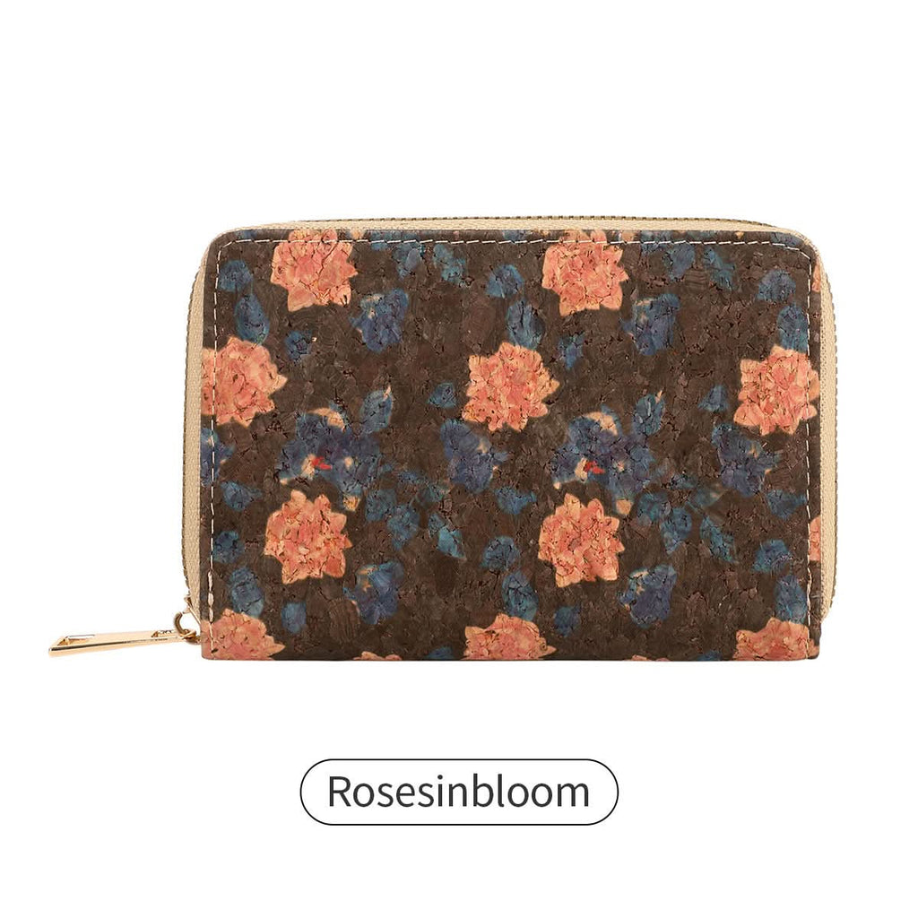Women's Retro Floral Short Wallet – PU Leather Purse