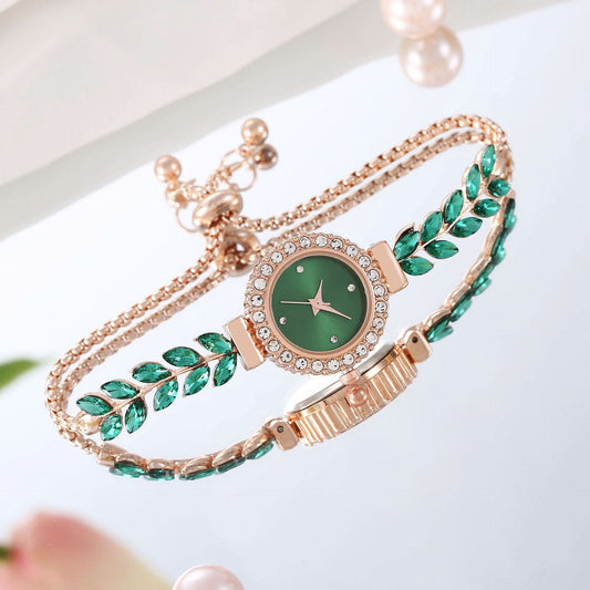 Leaf Diamond Women's Quartz Watch