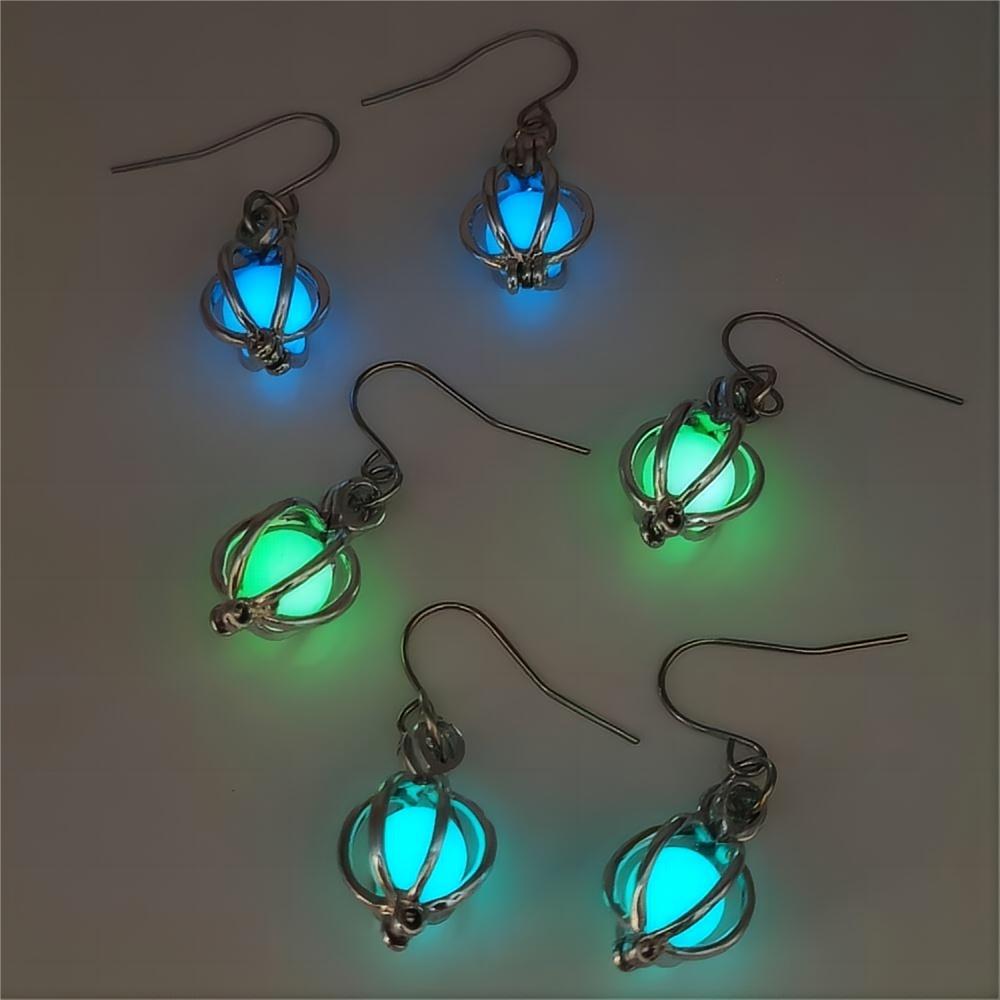 Luminous Pumpkin Halloween Earrings for Women – 3D Drop Hook Style