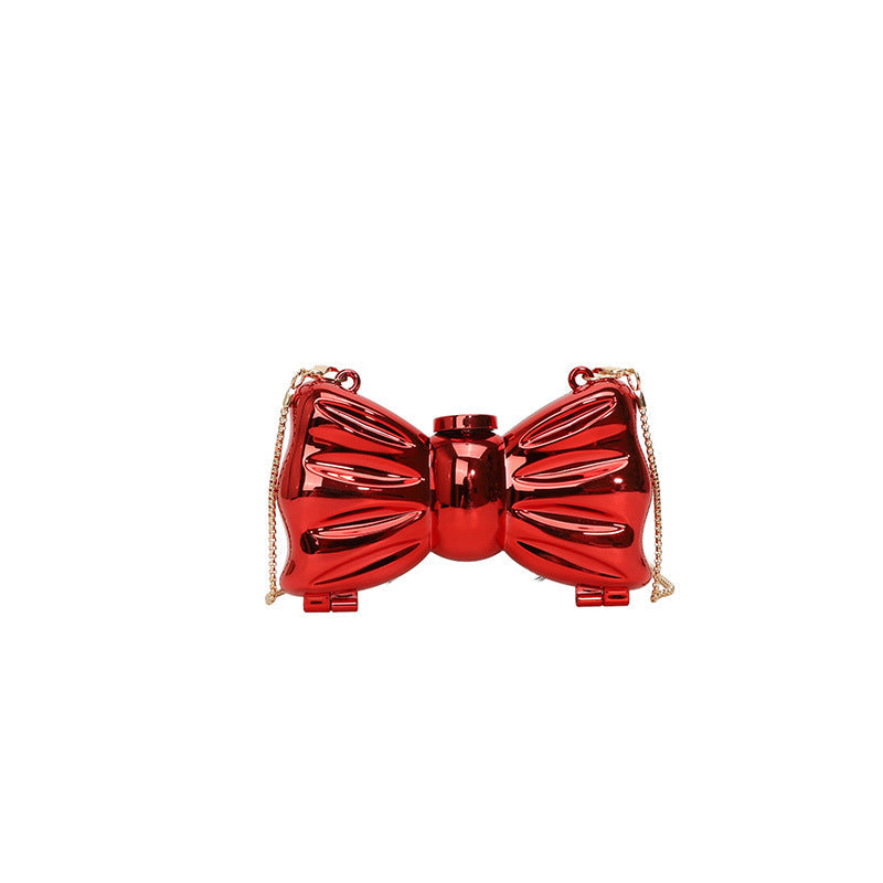 Mini Lock Crossbody Bag for Women – Fashion Square Evening Bag with Chain Strap