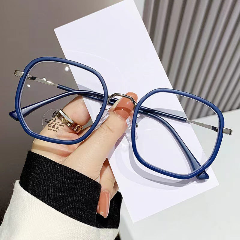 Women’s Elegant TR90 Anti-Blue Light Glasses – Full Frame Eyewear for Big Faces