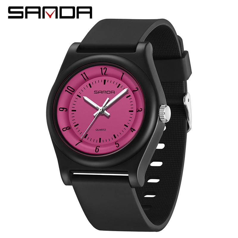 Sanda Waterproof Student Quartz Watch – Luminous Casual Unisex Wristwatch