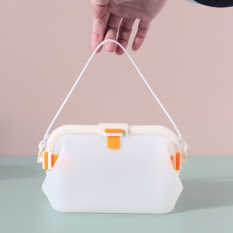 Reusable Silicone Food Storage Bag – 2000ml Fresh-Keeping, Leakproof & Sterilizable