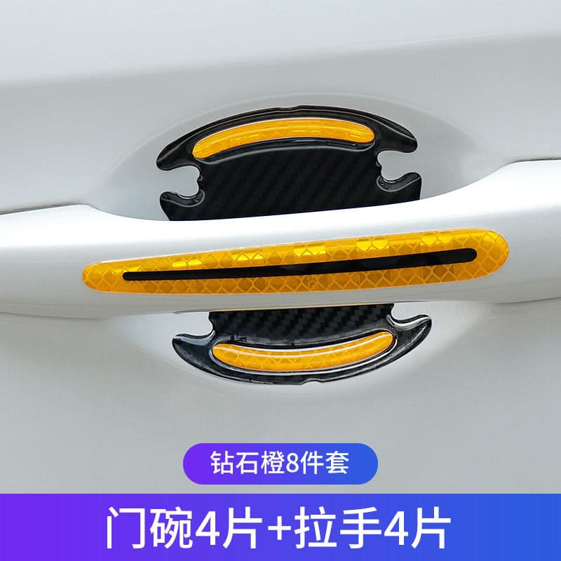 Carbon Fiber Car Fender Reflective Strips – Anti-Scratch & Anti-Collision Body Stickers
