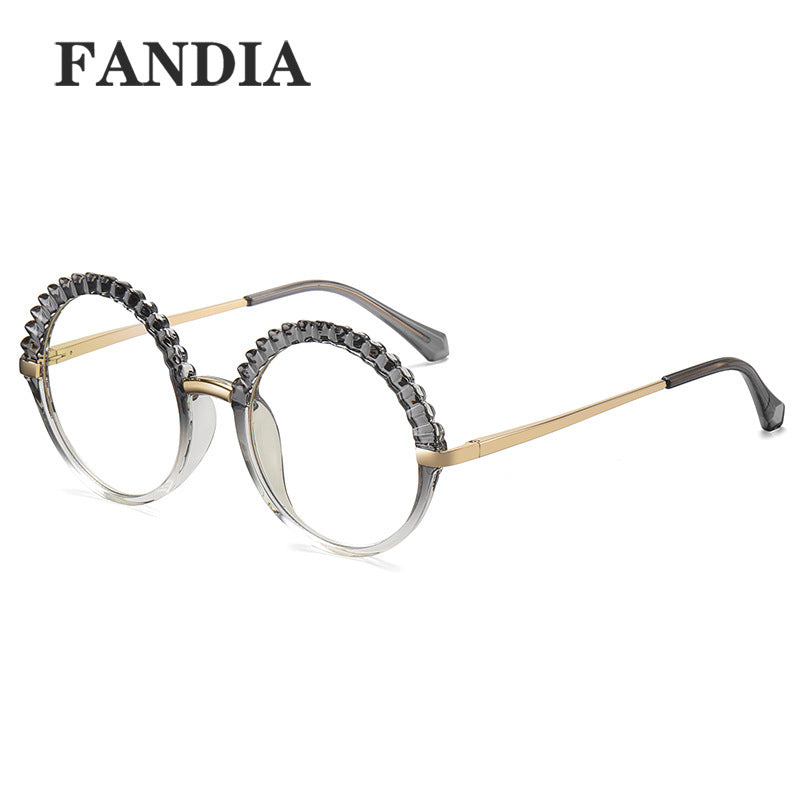 Women's Round Frame Blue Light & UV400 Glasses – Full Frame Optical Eyewear