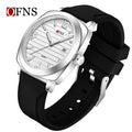 OFNS Men’s Quartz Business Watch – Waterproof Luminous Calendar Watch with Square Dial