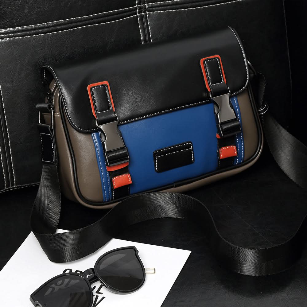 Men's Trendy Plaid Crossbody Bag – For Street Style