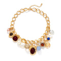 Vintage Pearl Heart Pendant Necklace – Palace Style Statement Jewelry for Women