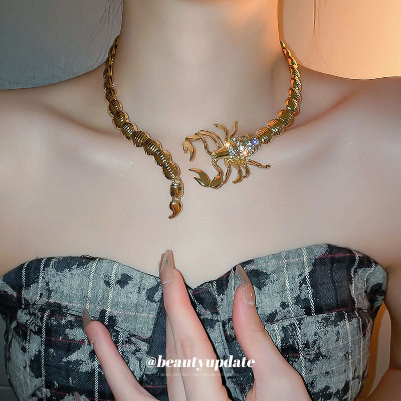Scorpion Diamond Choker Necklace