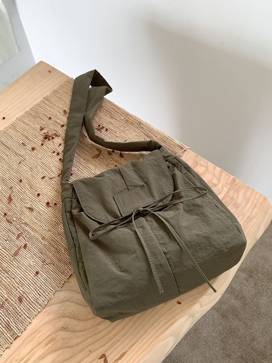 Women's Retro Nylon Shoulder Bag – Stylish Square Crossbody Bag
