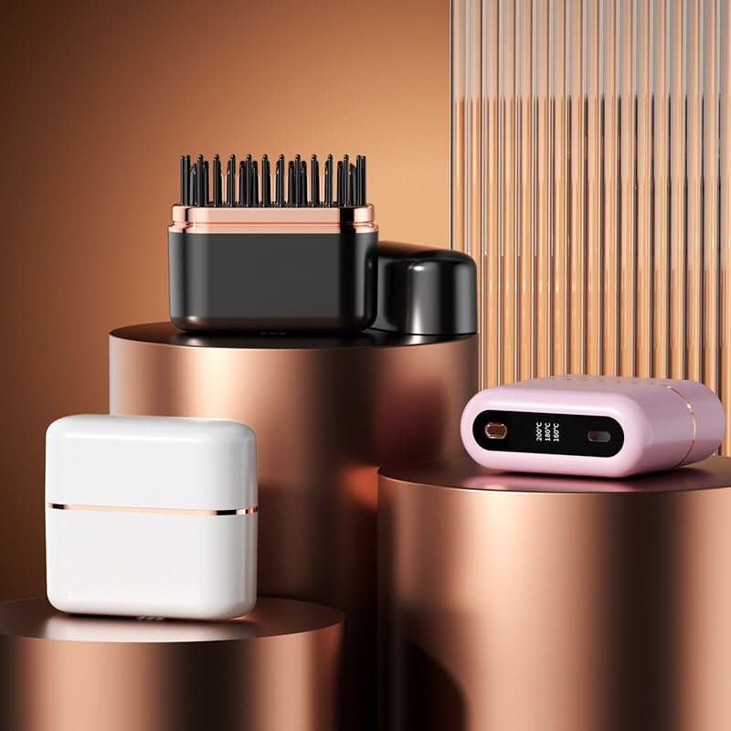 Mini Wireless Hair Straightener Comb