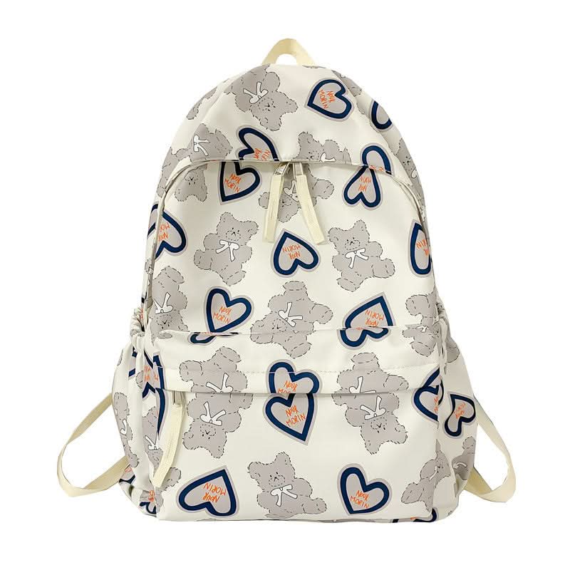 Unisex Oxford Cloth School Bag with Keychain - 12-Inch Laptop Sleeve