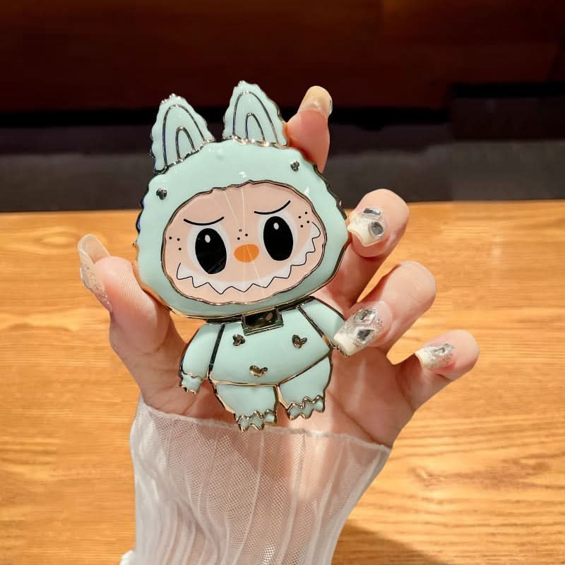 Cartoon Rotating Phone Stand – Foldable, Universal Adhesive Grip & Kickstand