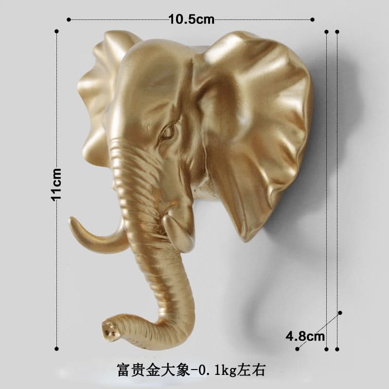 Punch-Free Animal Head Wall Hook – Decorative Deer Head Sticky Hanger
