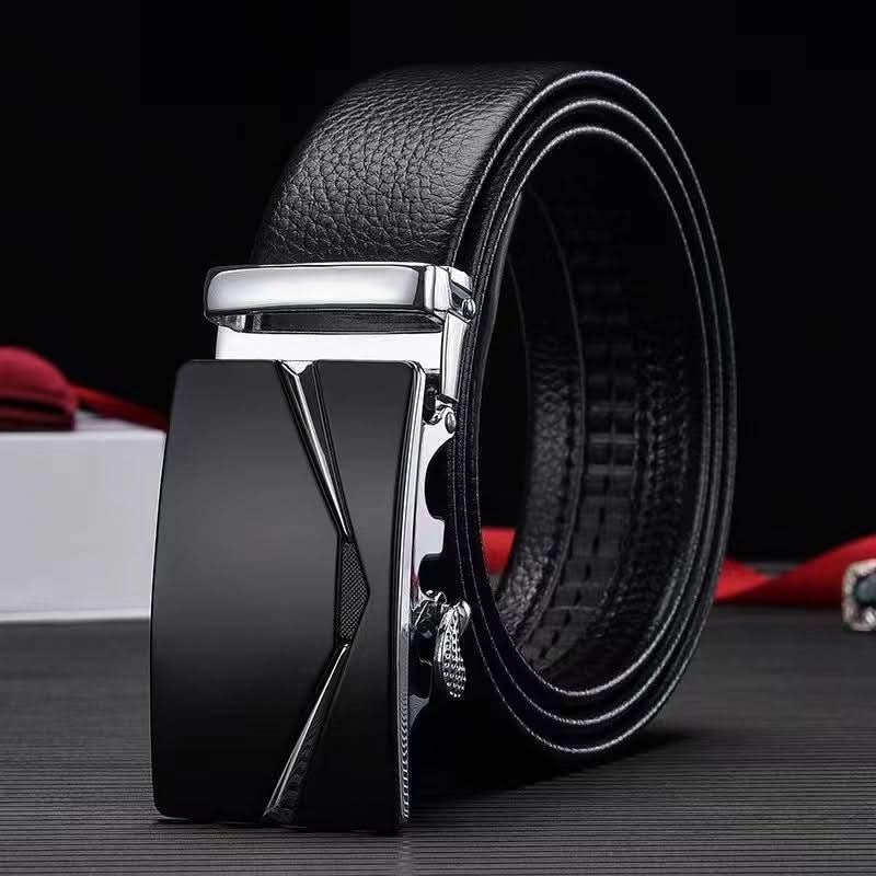 Men’s PU Leather Belt with Devil's Eye Buckle