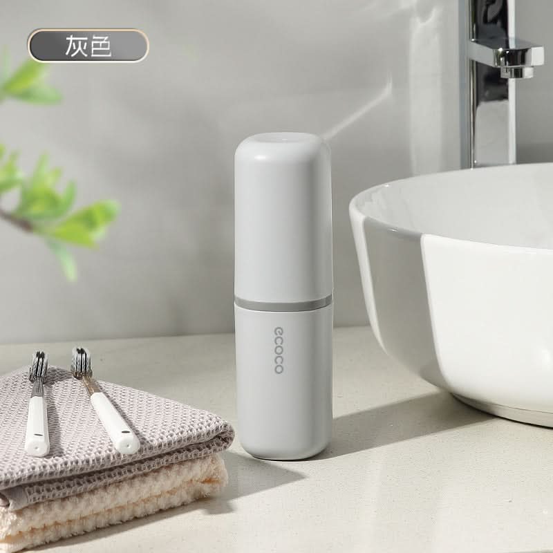 Portable Travel Toothbrush Cup with Storage – Leakproof For Trips & Travel