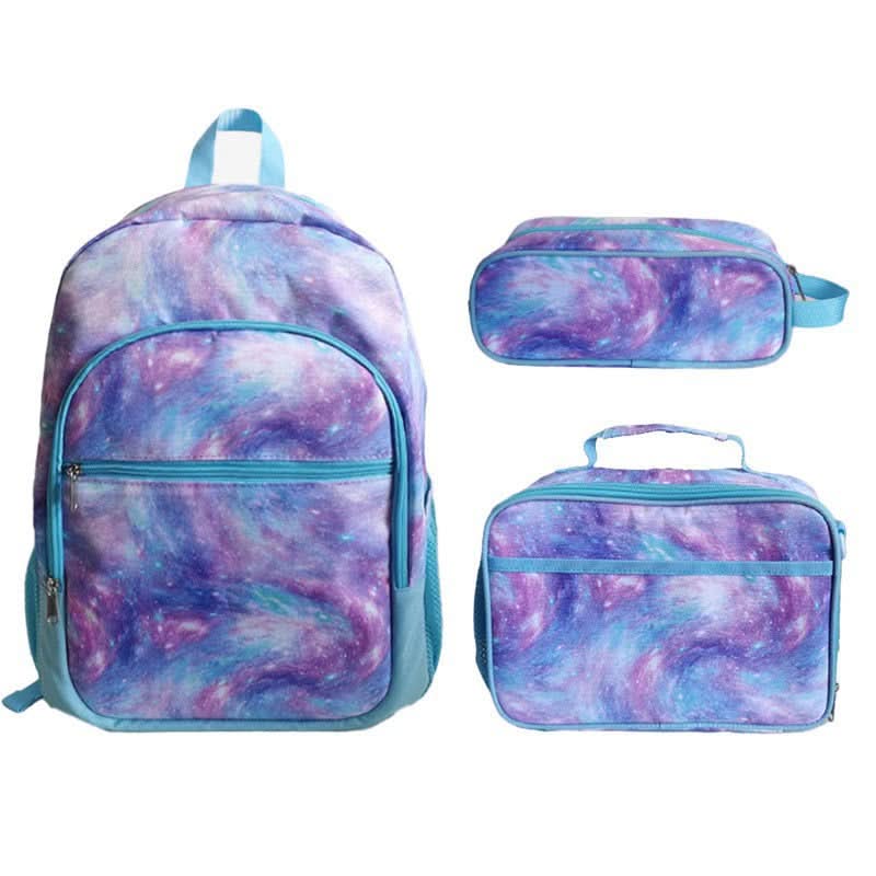 Cute Kids School Backpack Set – Oxford Cloth School Bag with Lunch Bag & Pencil Case (3-piece)
