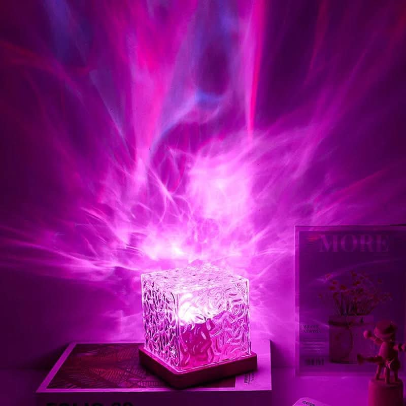 16-Color Dynamic Water Ripple Lamp with Remote Control