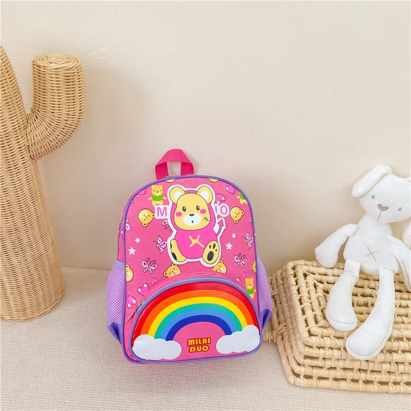Cute Bunny & Mouse Kindergarten Backpack – Ultra-Light School Bag for Girls