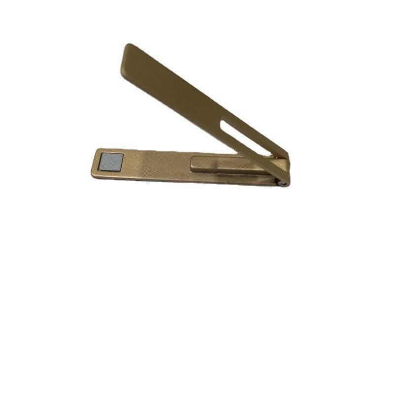 One-line folding mobile phone stand desktop invisible back sticker metal lazy stand adhesive small mini sticker