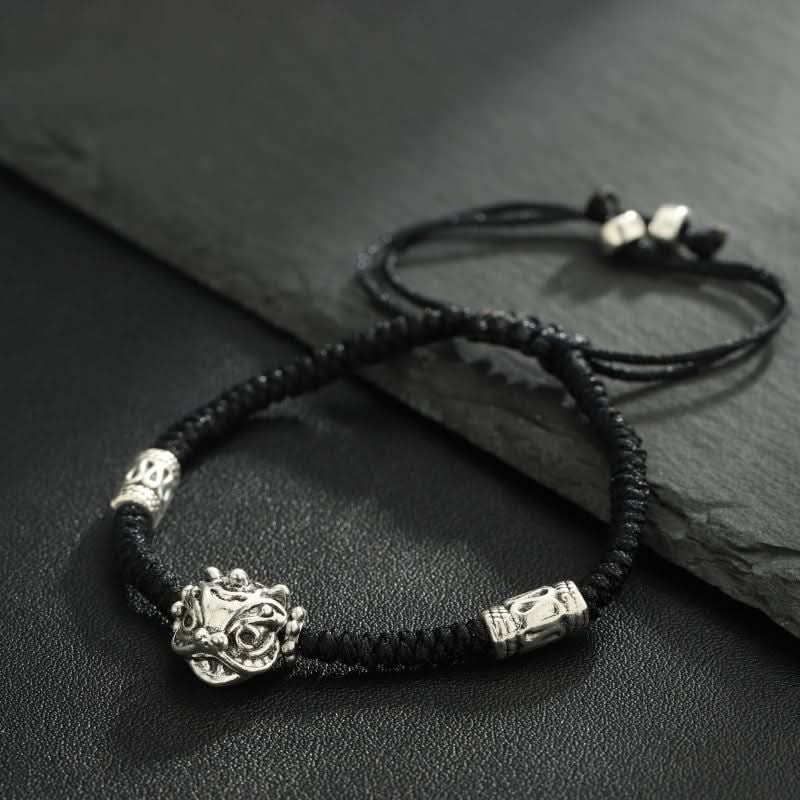 Retro Lion Dance Bracelet – Lucky Charm Zodiac-Inspired Jewelry